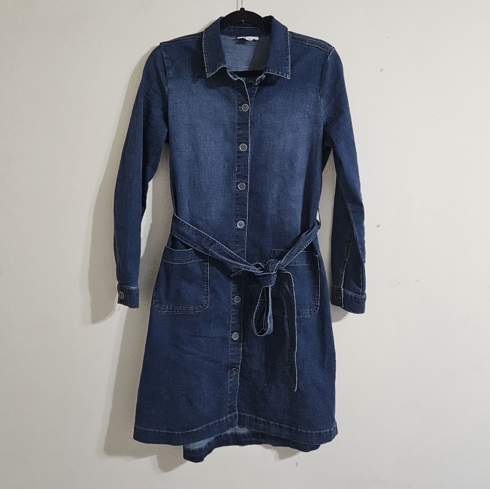 Style & Co Light Wash Denim Dress